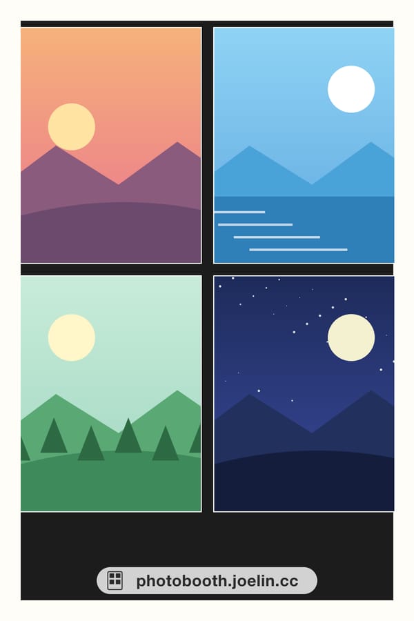 Black Classic Border — Plain · Full 4×6, Two 2×6 vertical strips, 4×3 horizontal cut