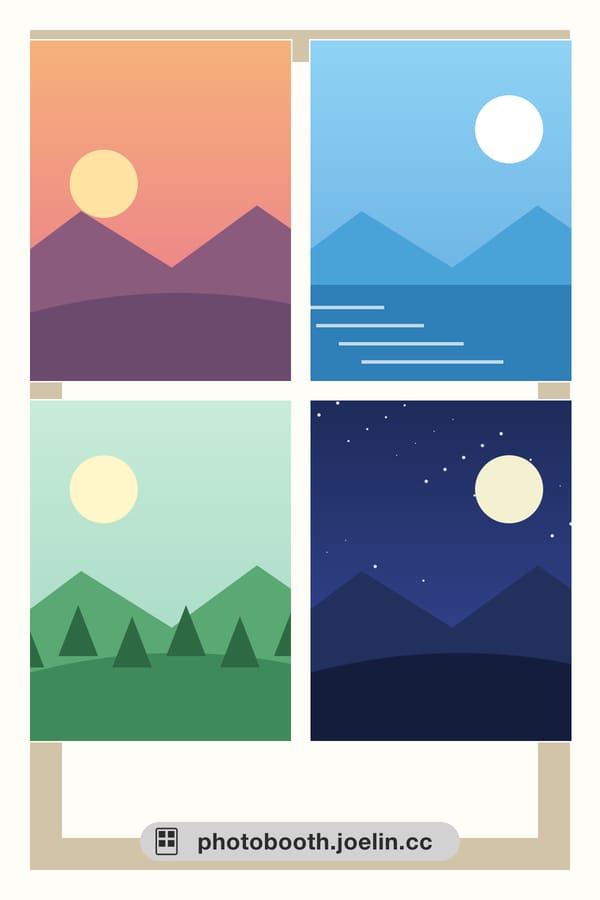 Cream Plain Border — Plain · Full 4×6, Two 2×6 vertical strips, 4×3 horizontal cut
